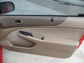 2001 HONDA CIVIC LX RED 2DR 1.7L AT A17572